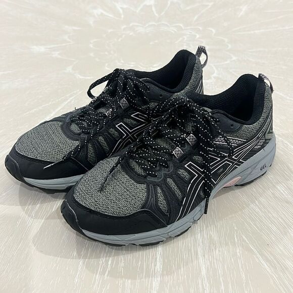 ASICS - Black & Olive Green Size 7.5 - Picture 1 of 7